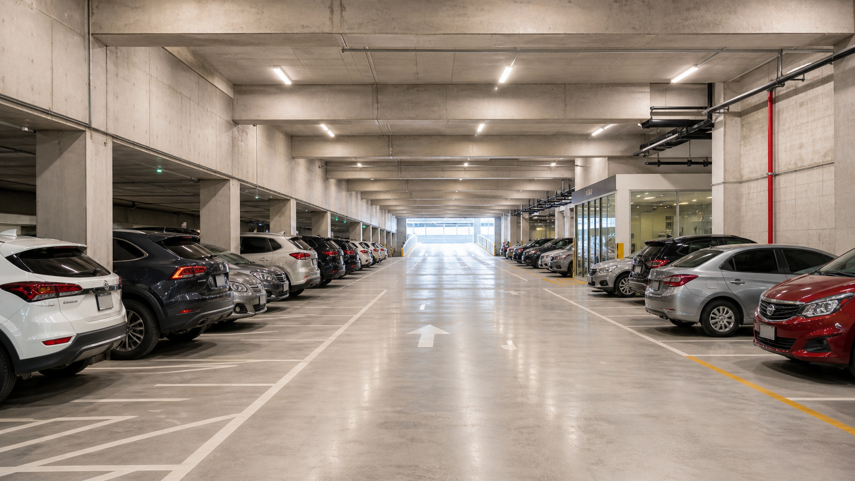 Cochera con espacios disponibles para registrar en ParkGO